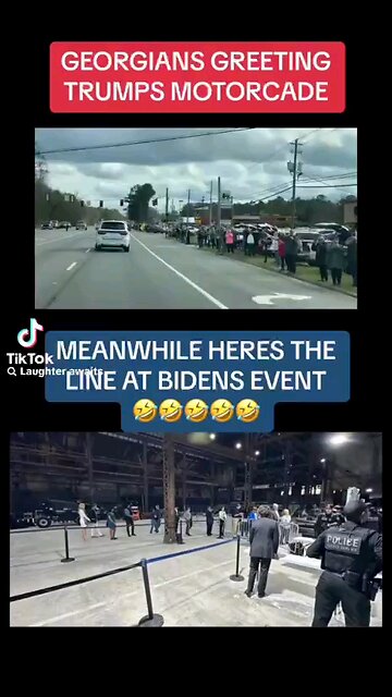 Trump Georgia rally versus Biden's Georgia rally