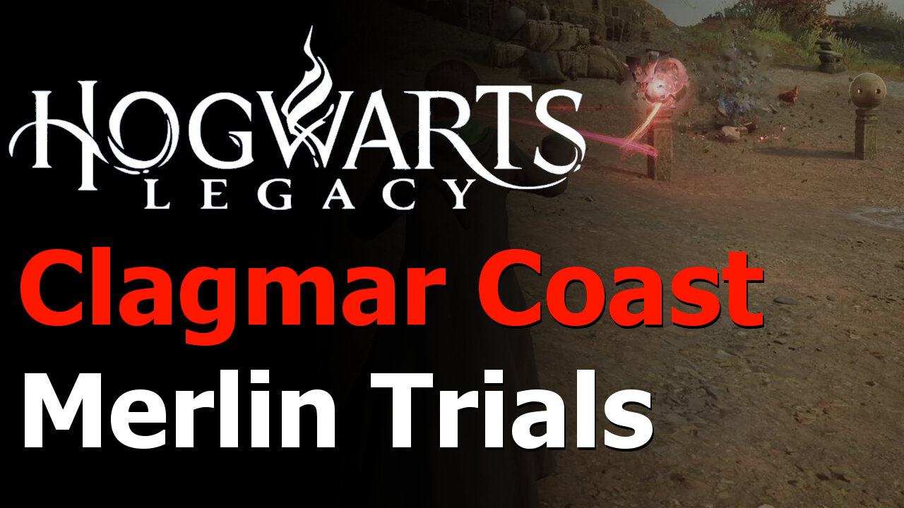 Hogwarts Legacy - All 5 Clagmar Coast Merlin Trials Guide - Merlin's Beard Achievement/Trophy