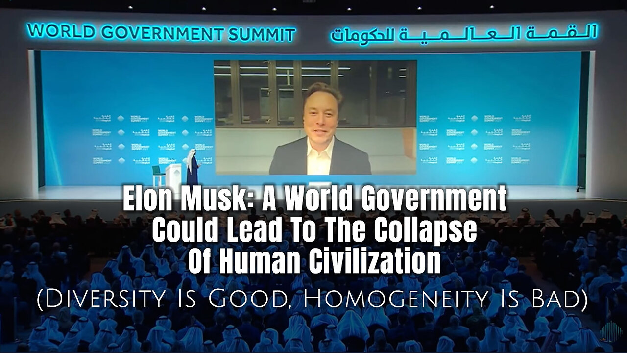 Elon Musk: A World Government Could Lead To The Collapse Of Human Civilization