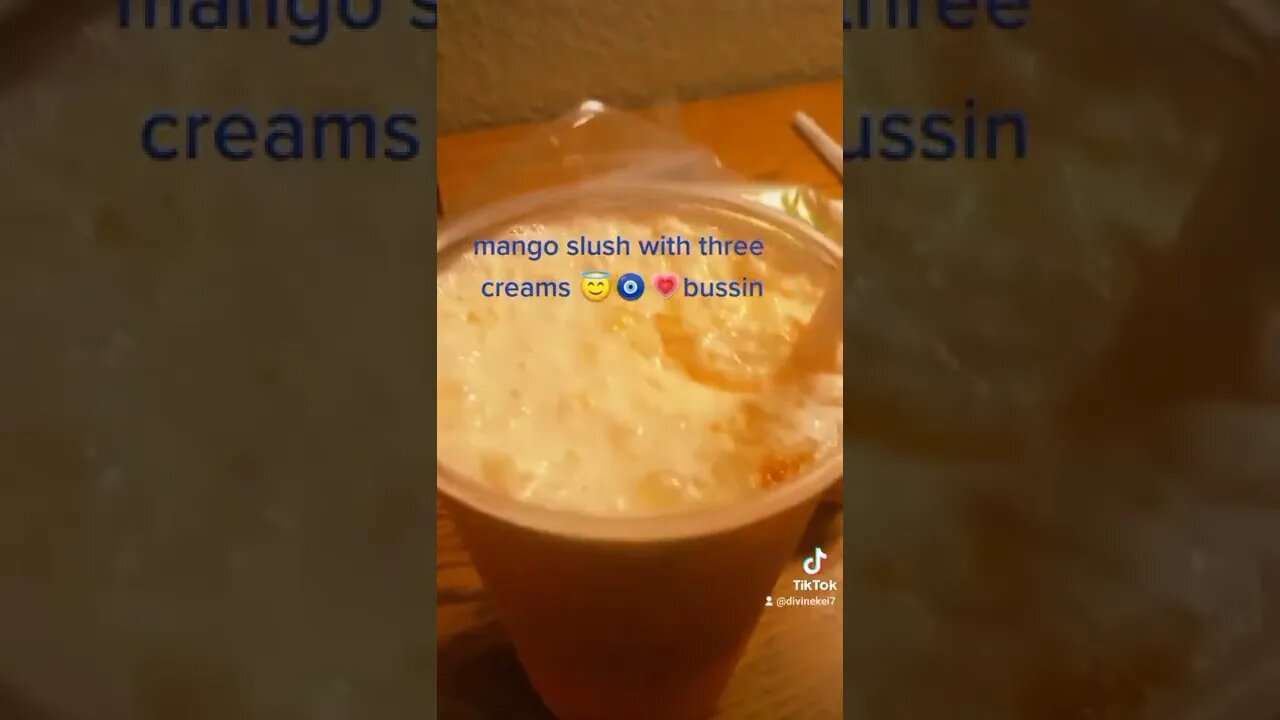 is the mango slush with creamers bussin? 😎🗣️lets see😇🧿💗