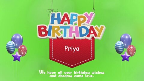 Wish you a Very Happy Birthday Priya