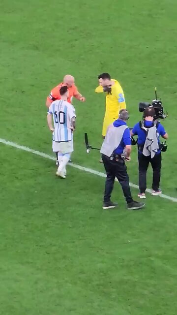 messi and mbappe friendly moments (short video)