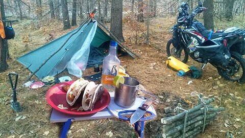 Tarps, Tacos n' Tequila Moto Camp ala Bushcrafty