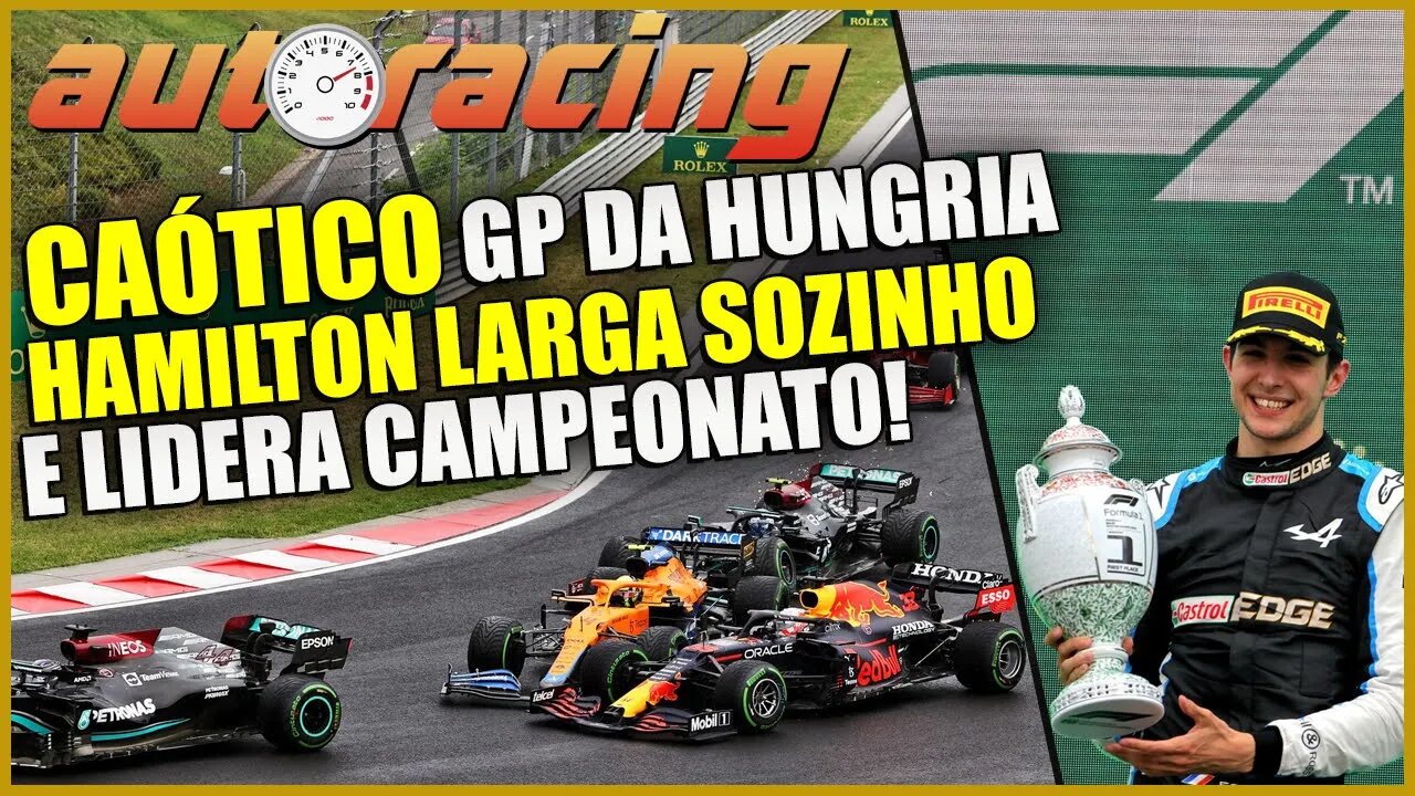 F1 HAMILTON LARGA SOZINHO NO GP DA HUNGRIA E LIDERA CAMPEONATO NUMA CORRIDA CAÓTICA EM HUNGARORING