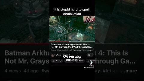 #gaming #arkhamgames #letsplay #gothamgames #videogameplaythrough #tiktok #funny #arkhamknight