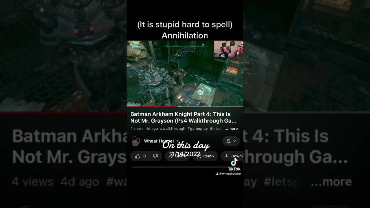 #gaming #arkhamgames #letsplay #gothamgames #videogameplaythrough #tiktok #funny #arkhamknight