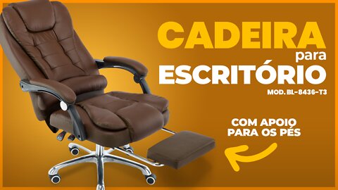 Cadeira para Escritório Big Boss | Modelo BE-8636-T3 Lenharo Mega Store