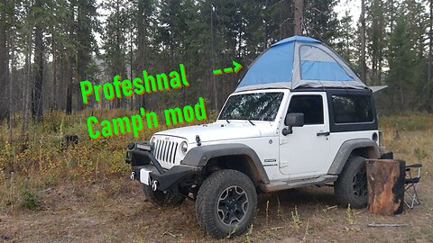 Jeep Wrangler 2 Door Overlanding Camping Setup
