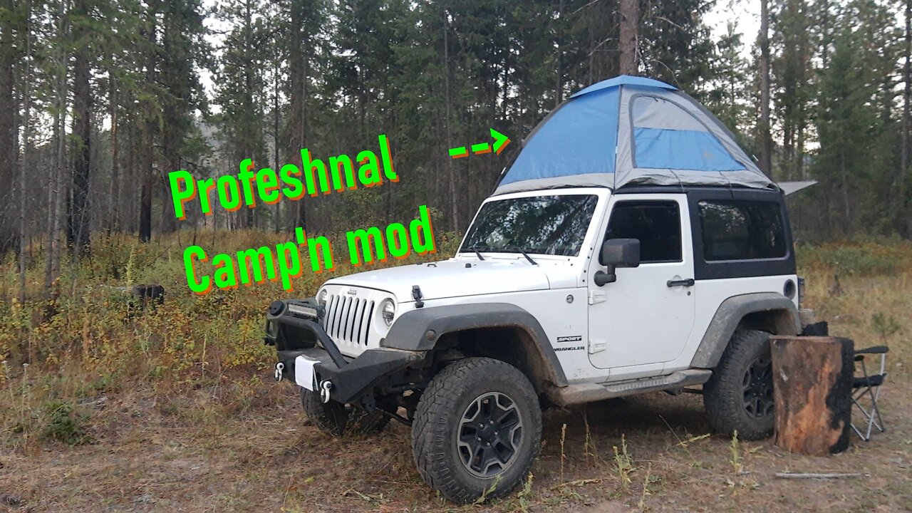 Jeep Wrangler 2 Door Overlanding Camping Setup