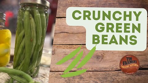 Pickled Green Beans - Quick Easy Snack