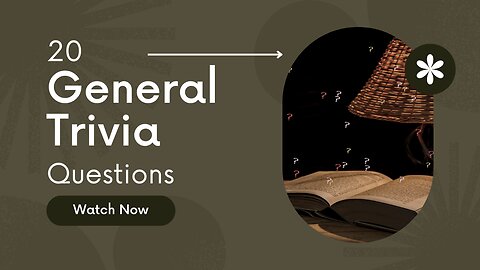 20 Second Trivia Challenge: Can You Score 100% Can You Answer These 20 General Trivia Questions?