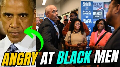 🔴 Embarrassing: Obama "SCOWLS" Black Men for Not Planning to Vote for Kamala Harris - Passport Bros