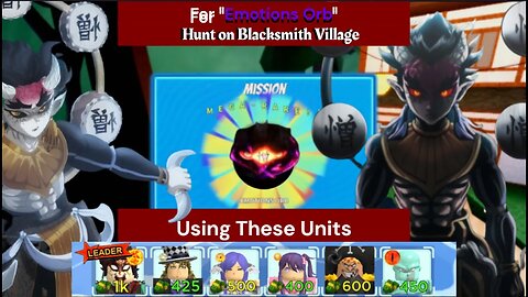 (NEW)How to Solo Hunt on Blacksmith Village for Hantengu "Emotions Orb" 0.01% Drop Rate |ASTD|ROBLOX