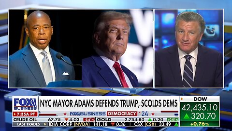 'NO' ~ NYC Mayor Adams: Trump is not a fascist.... defends PDJT