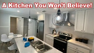 ONE OF A KIND kitchen! Perfect Manufactured Home for Your Property. A Mobile Home Tour.