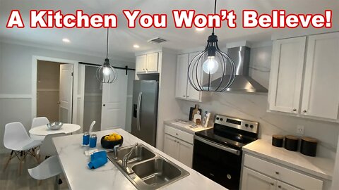ONE OF A KIND kitchen! Perfect Manufactured Home for Your Property. A Mobile Home Tour.