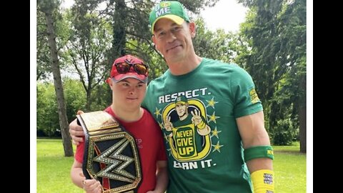 John Cena meets fan who fled from Ukraine - amazing video of kindness - WWE wrestling