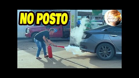 CARRO VAI PEGAR FOGO NO POSTO DE COMBUSTIVEL | HADDAD NA RUA