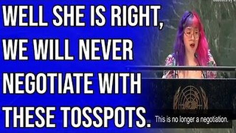 Commie Trout Tells Us Agenda 2030 Is Not Up For Negotiation.