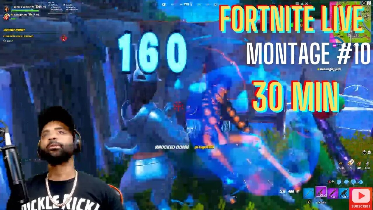 FORTNITE LIVE MONTAGE #8 30 Minute 2022