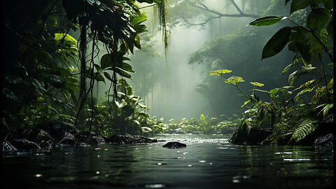 Relaxing Music-Relaxing Jungle Sound With Birds, Nature -Meditation & Stress Relief