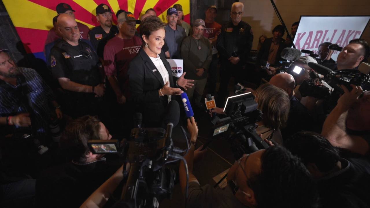 Once Again, Kari Lake Takes Questions From The Media as her Opponent Hides in Basement