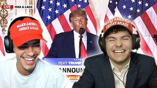 SNEAKO Confronts Nick Fuentes About Trump Announcement!