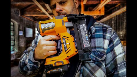 Here's what you need to know about Ridgid's Newest Brad Nailer - Ridgid 18v Clean Drive Brad Nailer