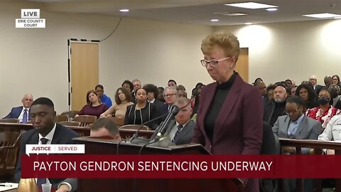 Leslie VanGiesen, mother of Roberta Drury, gives victim impact statement