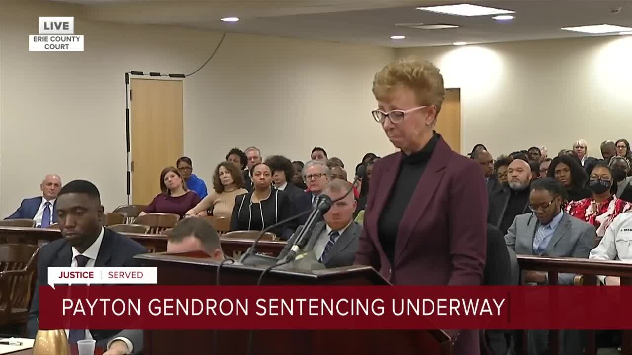 Leslie VanGiesen, mother of Roberta Drury, gives victim impact statement