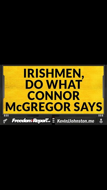 IRISHMEN NEED TO LISTEN TO CONNOR MCGREGOR AND SAVE YOUR COUNTRY FROM AFRICAN INVADERS