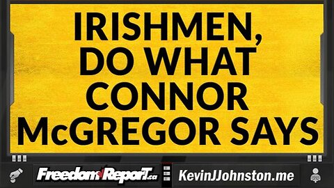 IRISHMEN NEED TO LISTEN TO CONNOR MCGREGOR AND SAVE YOUR COUNTRY FROM AFRICAN INVADERS