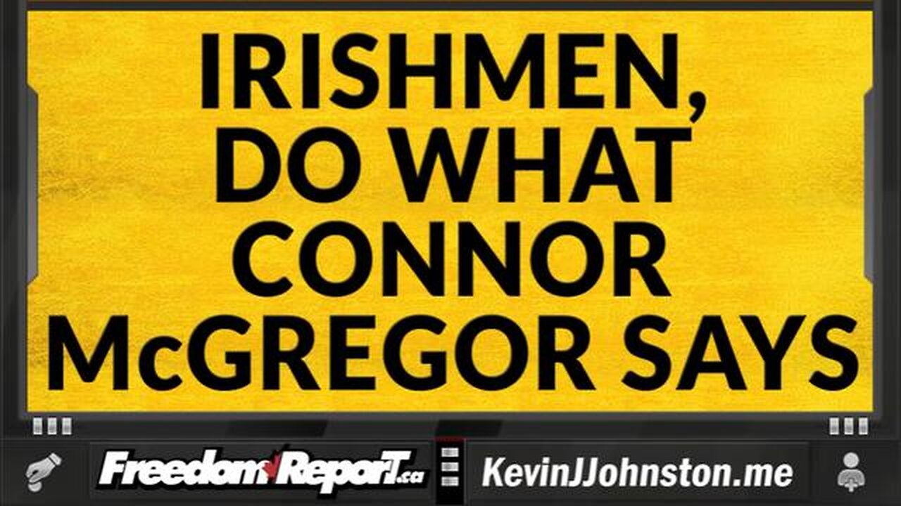 IRISHMEN NEED TO LISTEN TO CONNOR MCGREGOR AND SAVE YOUR COUNTRY FROM AFRICAN INVADERS