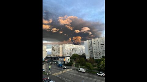 Ukraine war footage: Suspected drone strike triggers massive fire in Russian-occupied Crimea