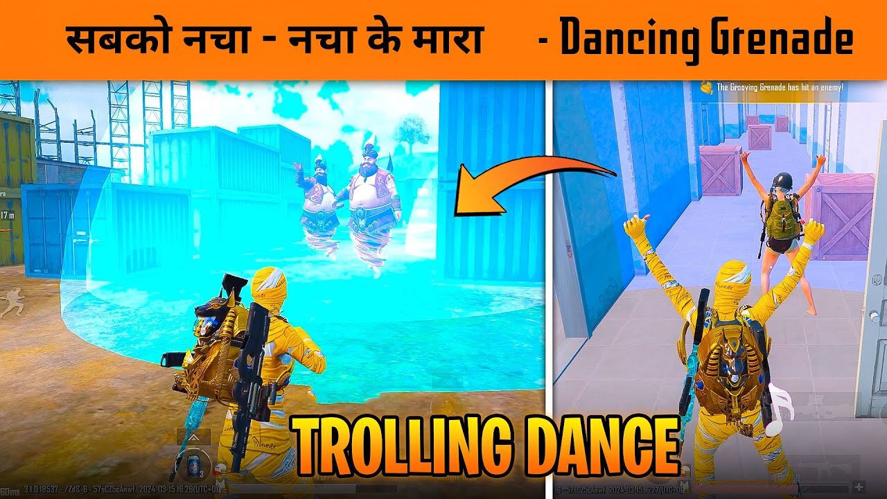 Trolling All Lobby Players with Dancing Grenade in BGMI New mode 3.1 update in BGMI