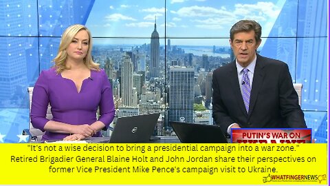 "It's not a wise decision to bring a presidential campaign into a war zone."