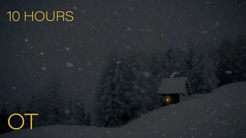 Blizzard at Montesanto di Lussari | Howling Wind & Blowing Snow | Relax | Study | Sleep | 10 HOURS