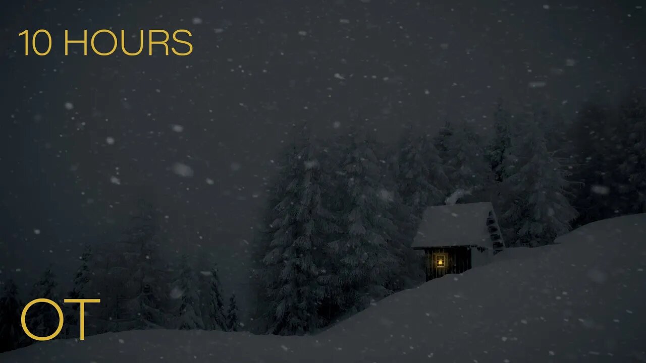 Blizzard at Montesanto di Lussari | Howling Wind & Blowing Snow | Relax | Study | Sleep | 10 HOURS