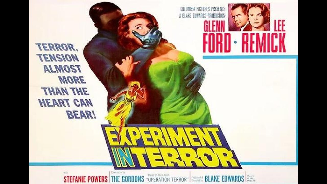 EXPERIMENT IN TERROR 1962 Lady Bank Clerk is Extorted by a Stalker to Rob Her Bank FULL MOVIE in HD