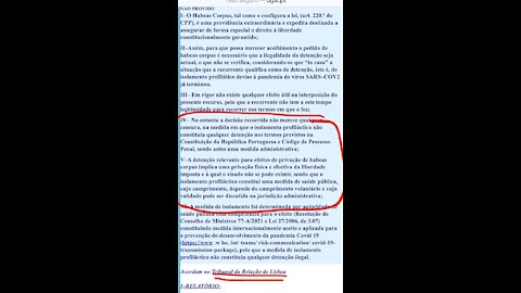 Tema Ordem de Isolamento Profiláctico e resposta com Habeas Corpus. Mudança de estratégia.