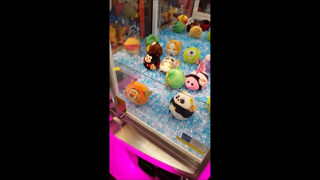 Steve & Louis fail to win Vinera a toy from rigged Disney World arcade :(