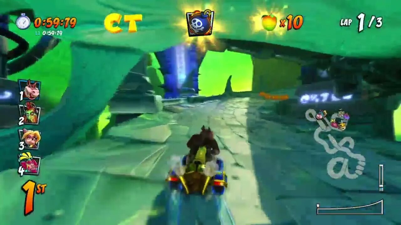 Thunder Struck CTR Challenge Gameplay - Crash Team Racing Nitro-Fueled