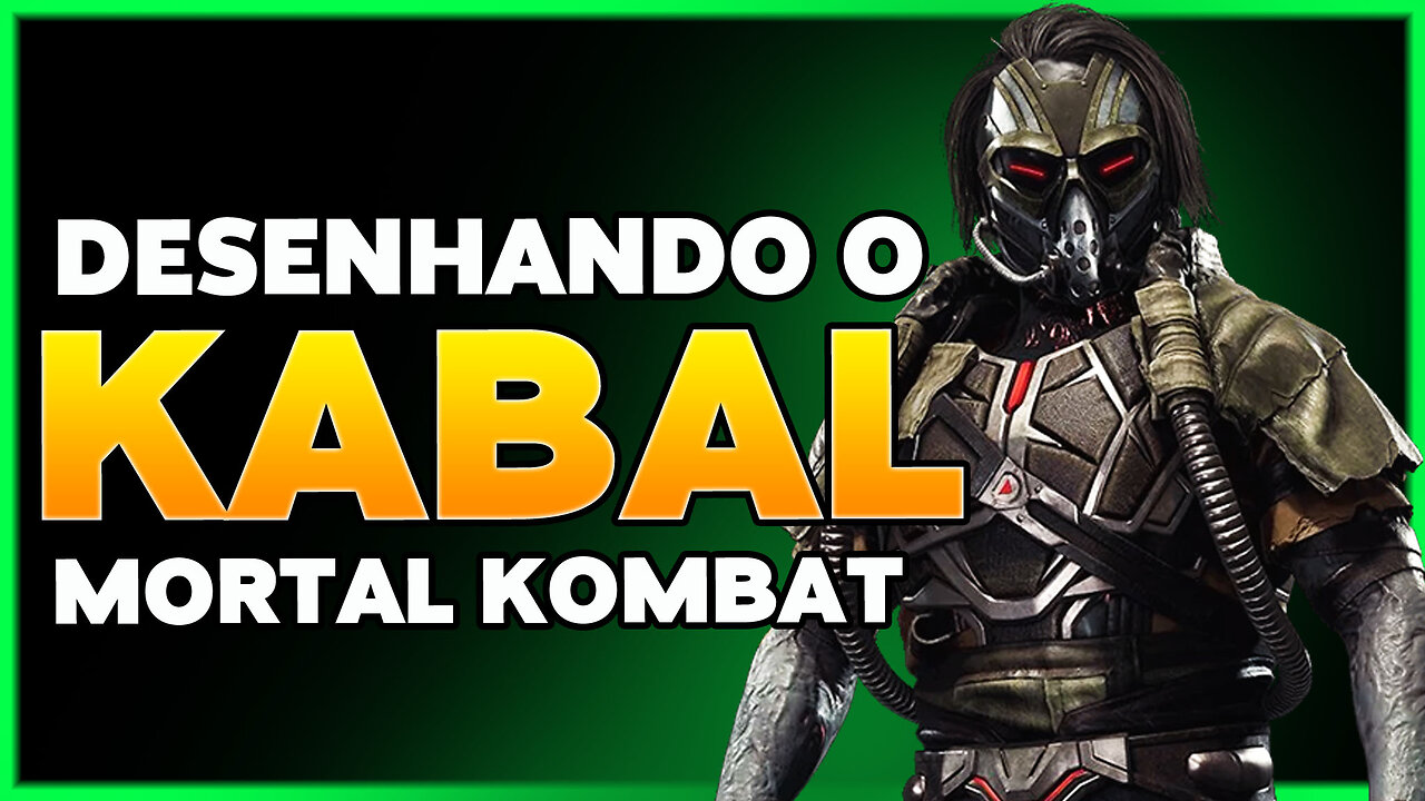 Desenhando o KABAL - Drawing KABAL - MORTAL KOMBAT 2021