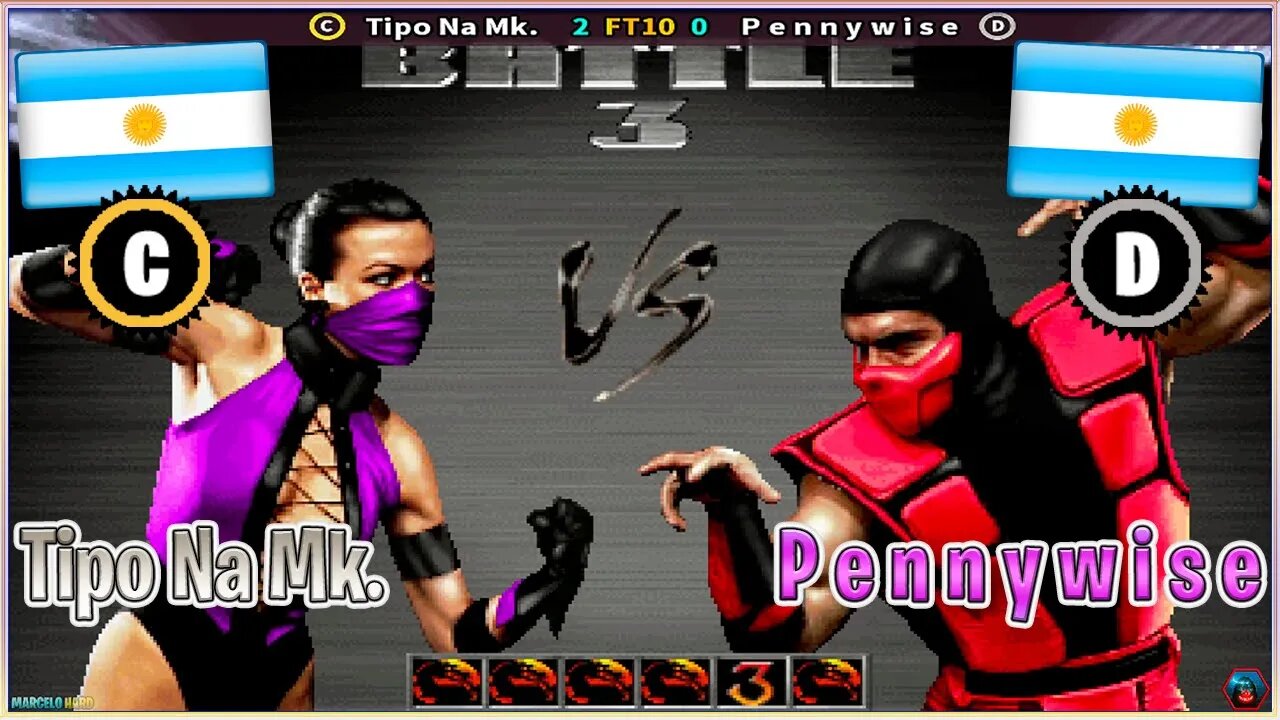 Ultimate Mortal Kombat 3 (Tipo Na Mk. Vs. P e n n y w i s e) [Argentina Vs. Argentina]