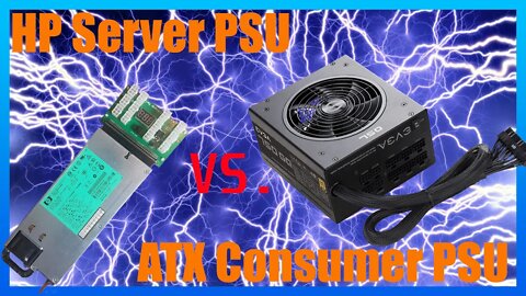 Hp Server PSU VS Consumer ATX PSU 120v