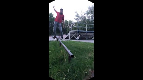 Boardslide Over Grass