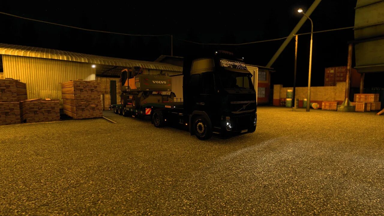 Eurotrucksimulator 2. Mit dem LKW durch Europa Auf der Pro Mod mit guter Musik.