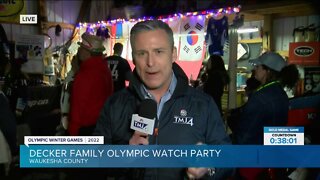 Olympic Winter Games: Decker family Olympic watch party underway in Waukesha County