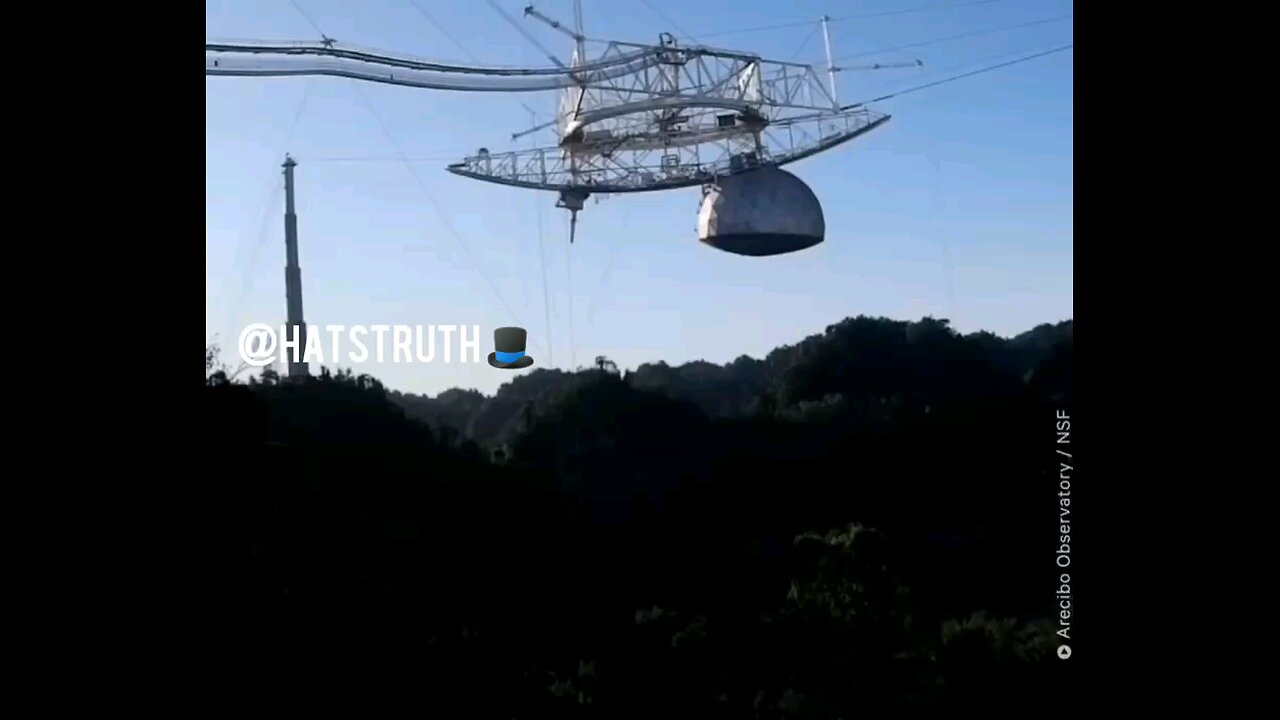 World's largest telescope in Puerto Rico collapses. Maybe someone didn't want to be seen. 😂