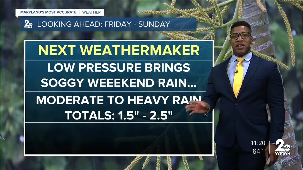 WMAR-2 News Patrick Pete's Wednesday night forecast